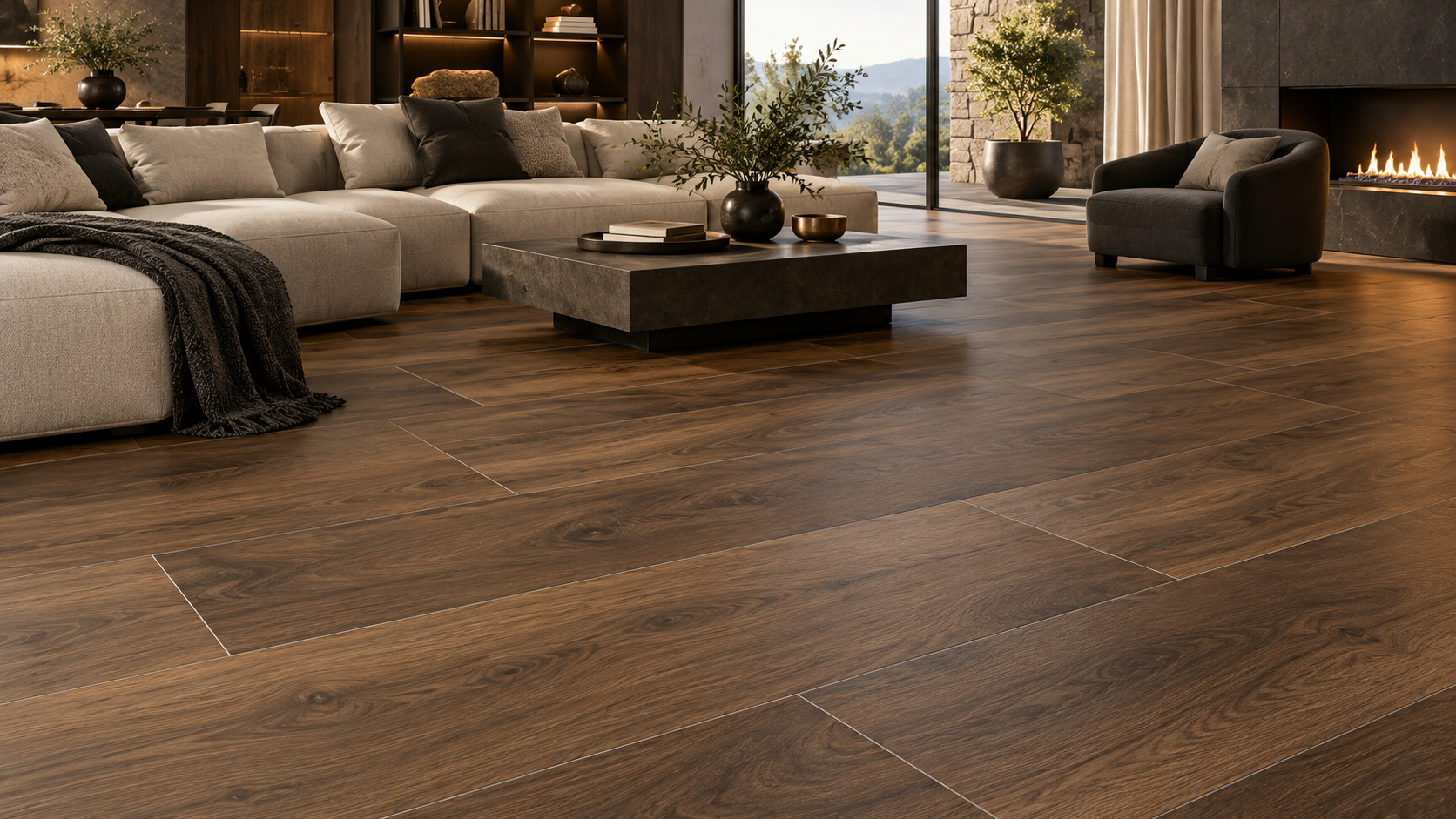 600×1200mm Wood-Look Porcelain Tiles