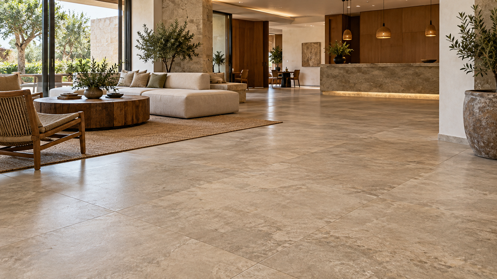 1000×1000mm Rustic & Stone-Look Porcelain Tiles