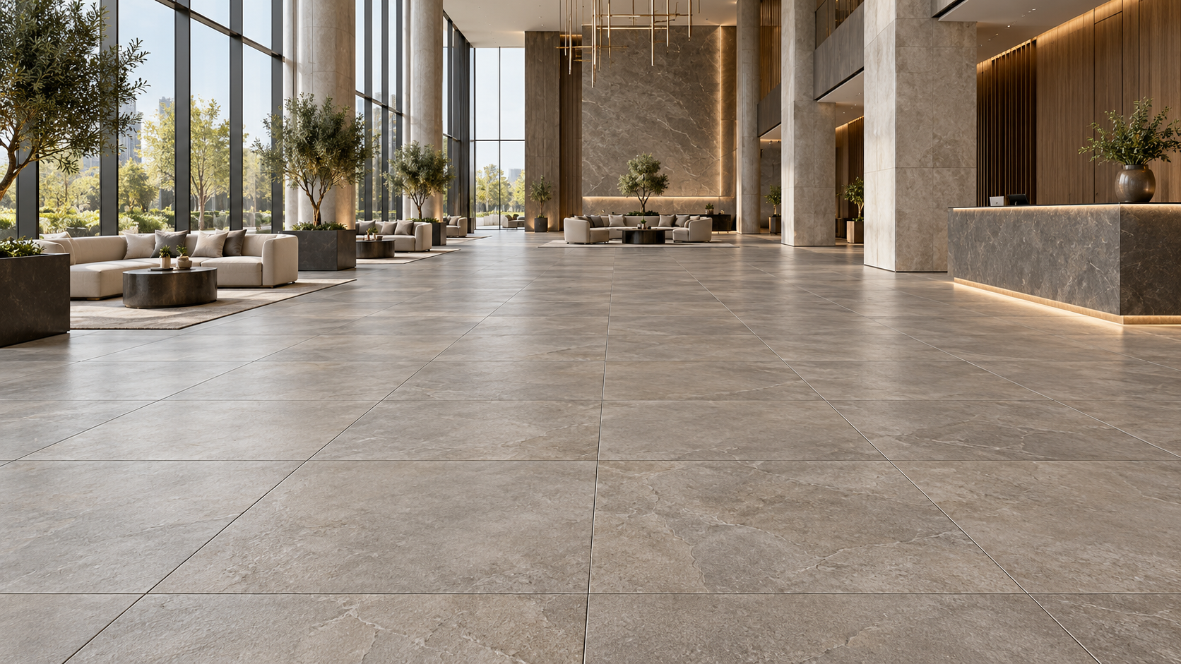 1000×1000mm Rustic & Stone-Look Porcelain Tiles