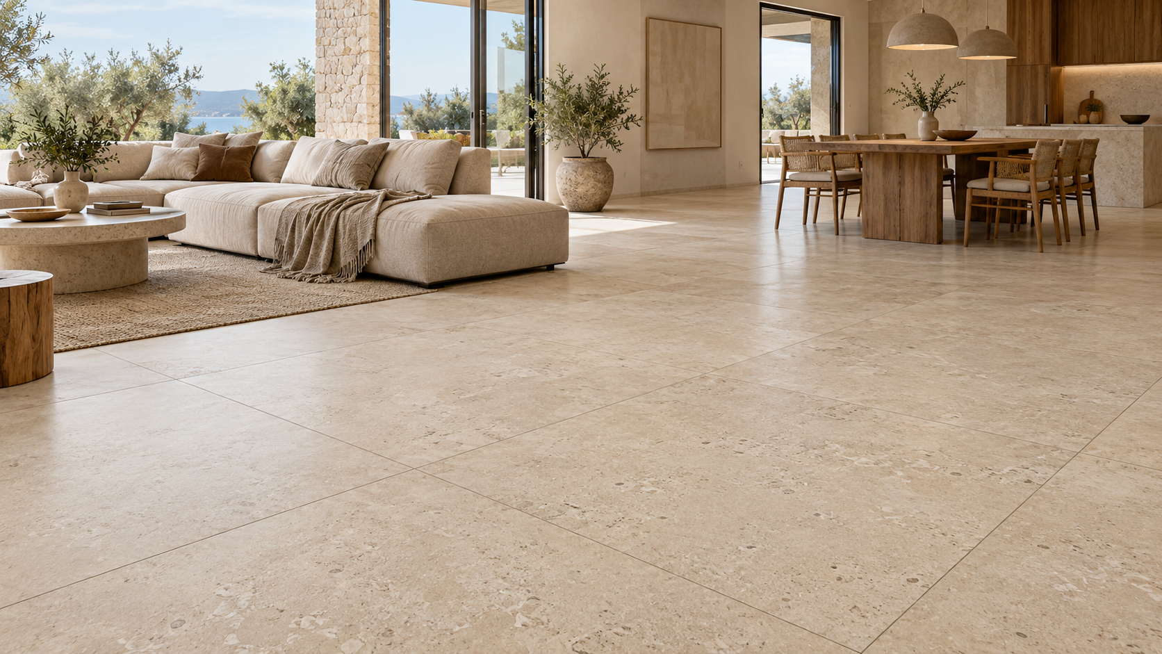 1200×1200mm Rustic & Stone-Look Porcelain Tiles
