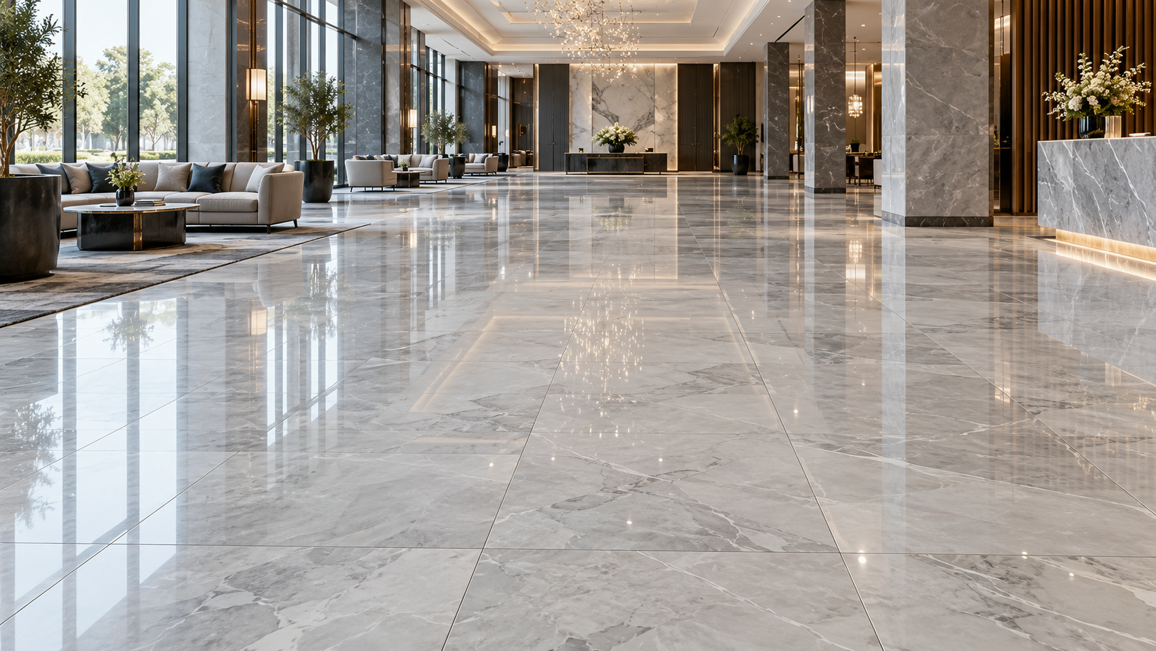 1000×1000mm Polished Glazed Porcelain Tiles