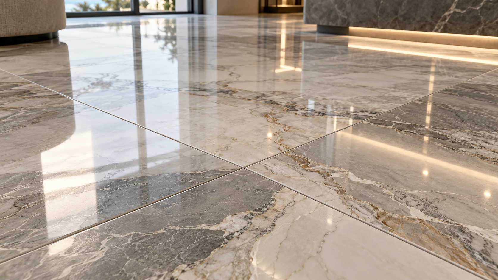 1200×1200mm Polished Glazed Porcelain Tiles